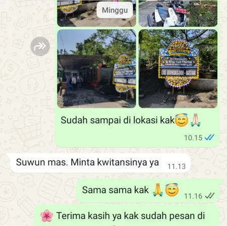 Pengiriman Papan Bunga Duka Balai Prajurit Setia
