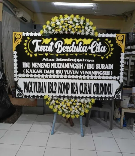Papan Bunga Duka Balai Prajurit Setia